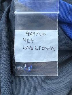 4ct Sapphire Lab Grown 9mmx9mm $1200obo