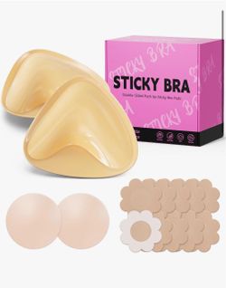 Double-Sided Push Up Sticky Bra Pads Set