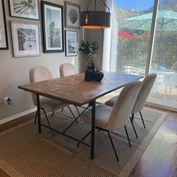 Gorgeous RH Style Dining Table Set