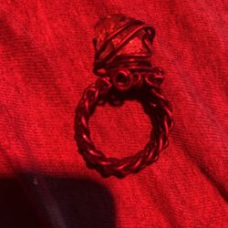 Wire Wrapped Ring With Gemstone