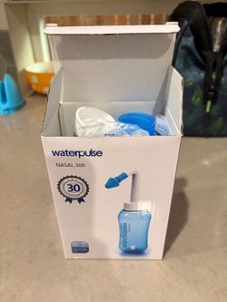 NEW Waterpulse Nasal 300 Sinus Rinse Neti Pot Bottle (Unused)
