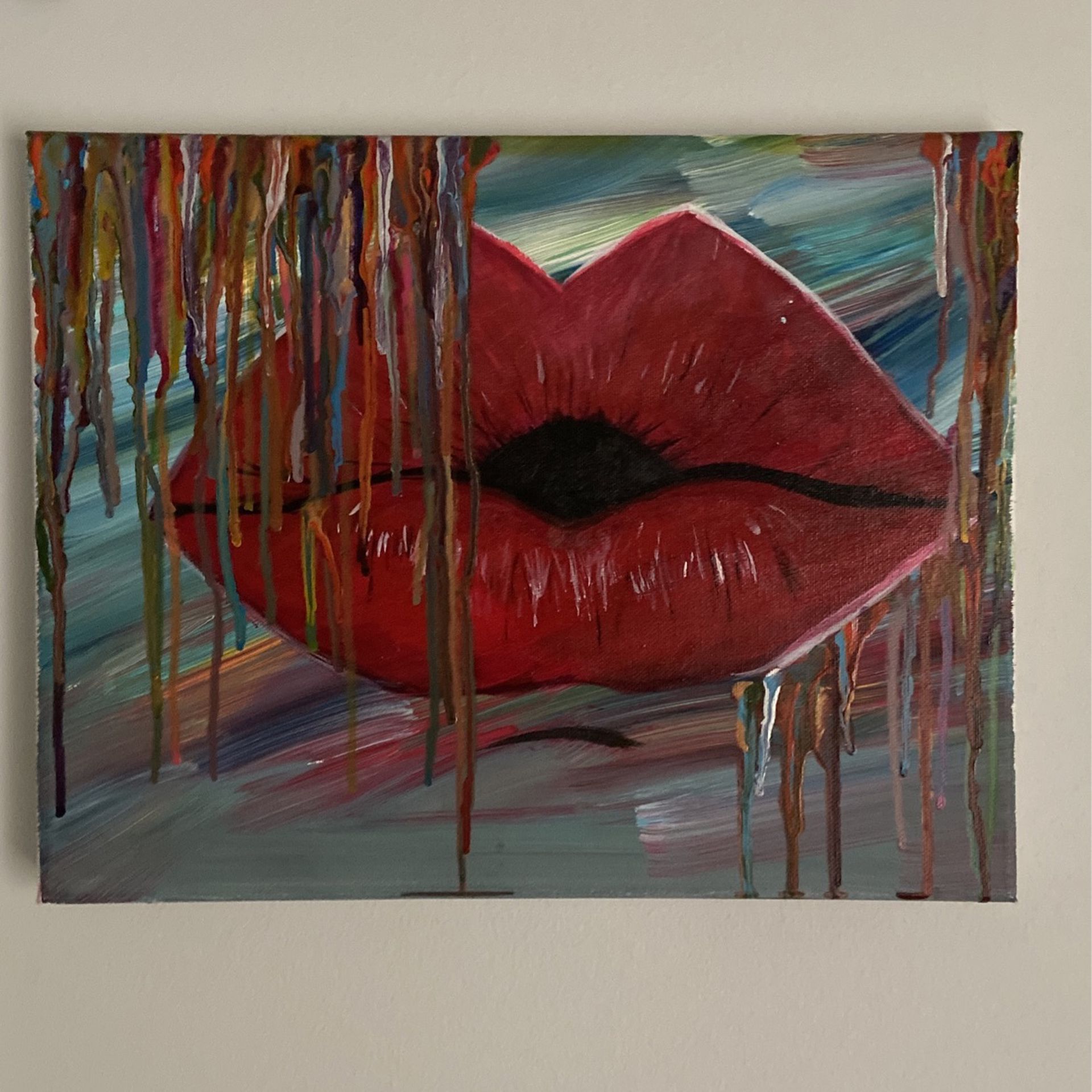Abstract Red Lips