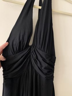 Dress black halter dress