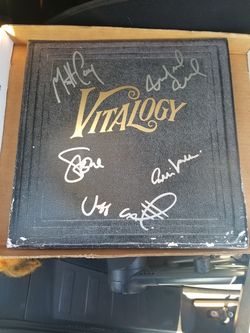 Pearl jam signed vinyl