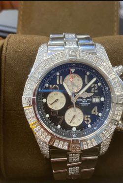 Breitling avenger II natural vvs1 diamonds 6-7 carts