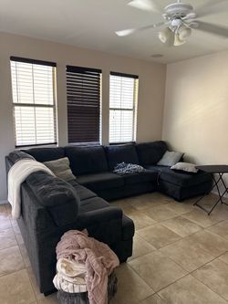 Large Navy Sectional Sofa