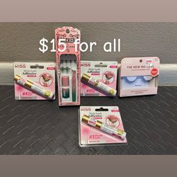Kiss eye lashes and glue