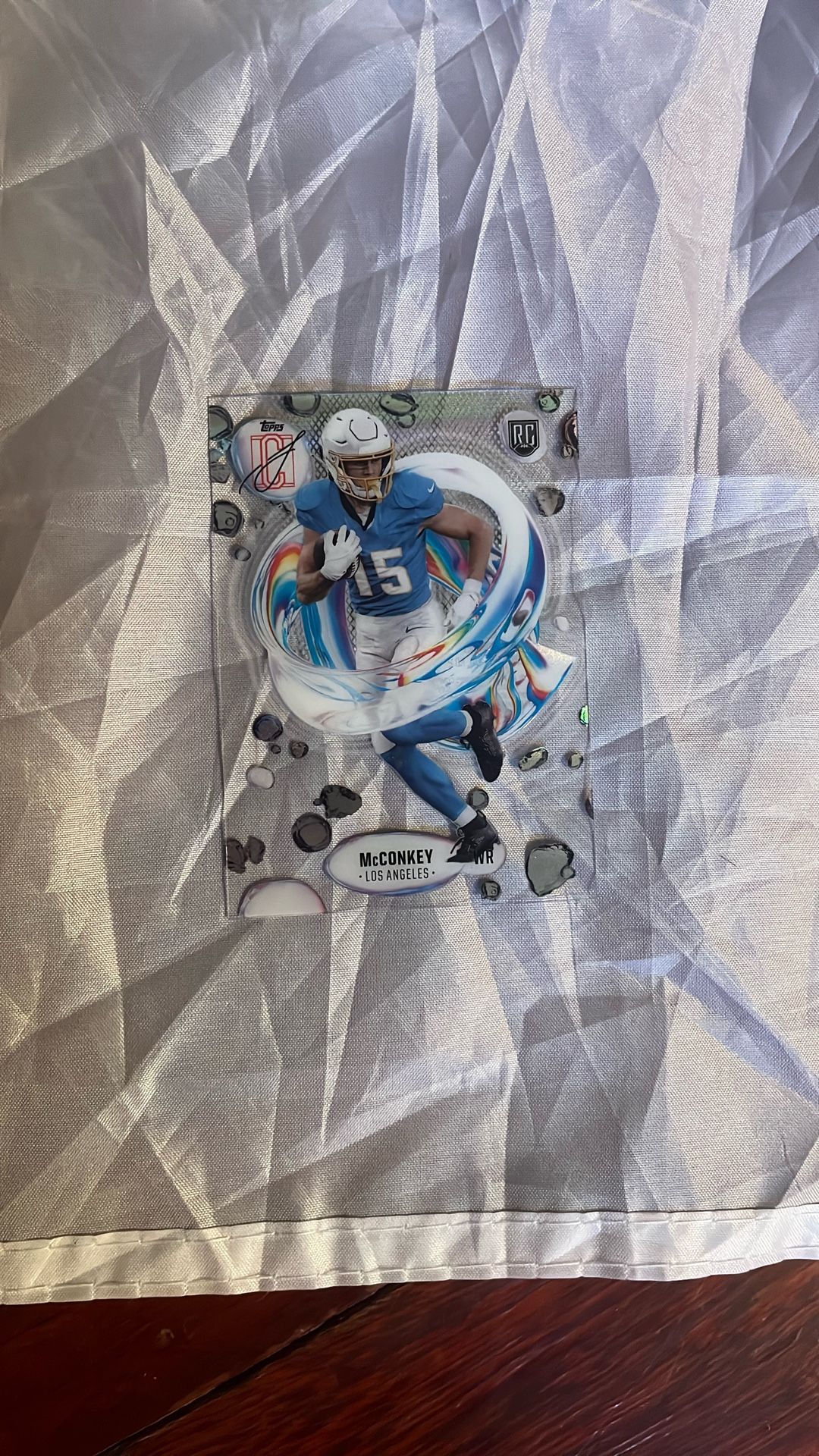 2024 Topps Signature Class Ladd McConkey Rookie Card RC Acetate Fluidity F-10