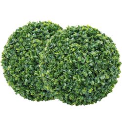Brand new Artificial Plant Topiary Ball, 11 inch Leaves Faux Boxwood Balls for Outdoor, $15 each
