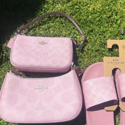 Pink Powder Teri Shoulder Purse 