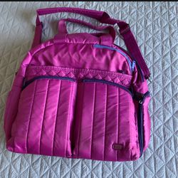 Lug  ® Large travel Tote Bag, Diaper Bag, Pink