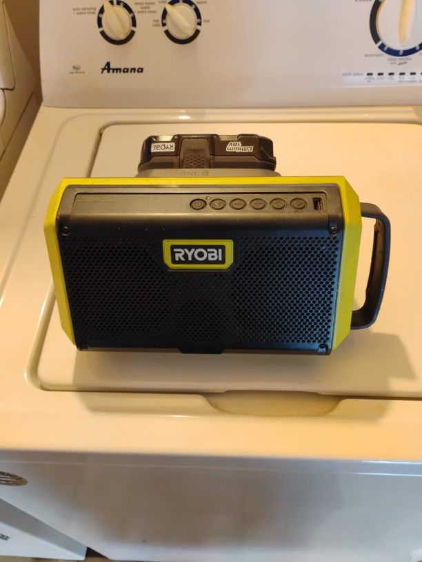 Ryobi One Bluetooth Speaker With Battery