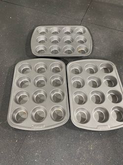 GoodCook Nonstick 12-Cup Muffin & Cupcake Pans (Set of 3) - $15 OBO