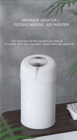 Separable Desktop UV Air Purifier with HEPA 