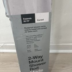 2-Way Mount Shower Rod