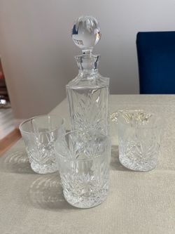 5pc Decanter Fine Crystal Set