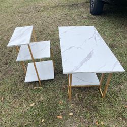 Small Coffee And End Table Set 