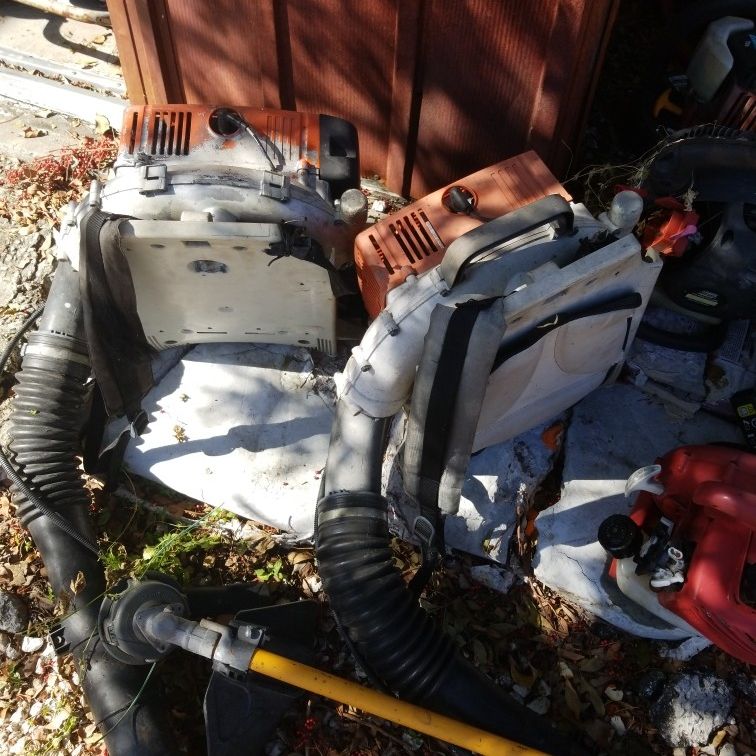 All They Are For Parts Needs New Carbs 2 Stihl Backpack Blowers