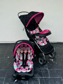 Disney Minnie Mouse Stroller and Car Seat Travel System