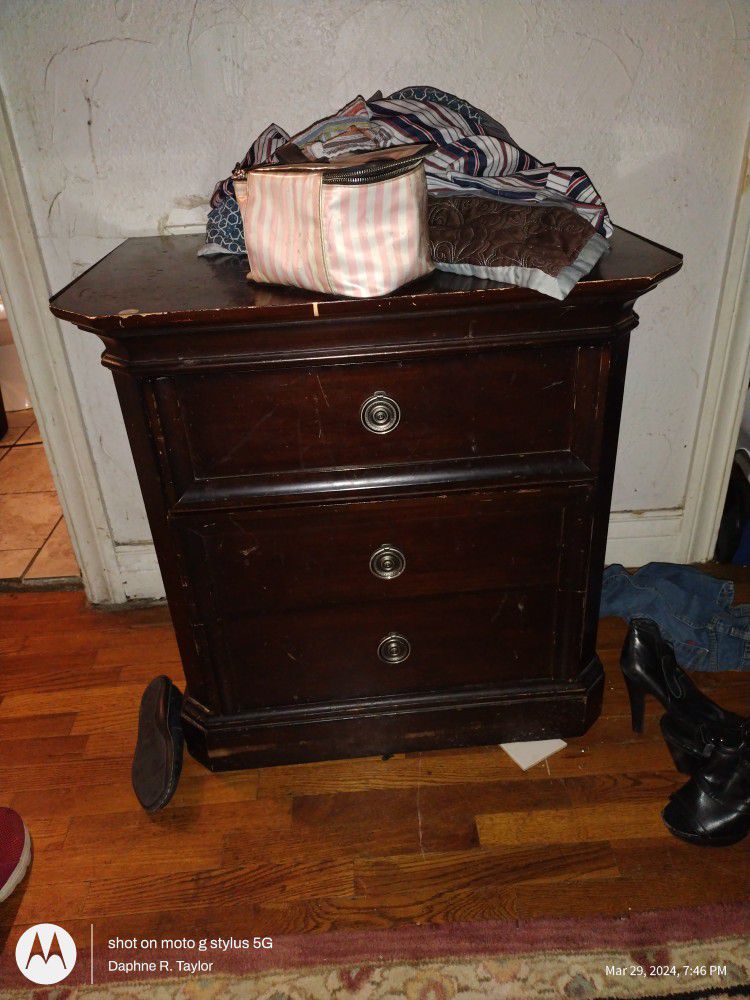 Nightstand Or End Table With Drawers