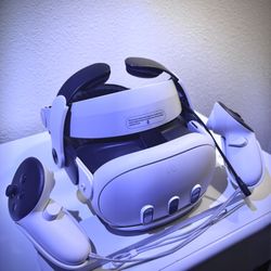 Meta Quest 3 128GB VR Headset + Official Charging Dock + Bobovr M3 Pro Battery Strap – Excellent Condition