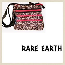 Rare Earth by Stone Mountain Leopard Crossbody NWOT 