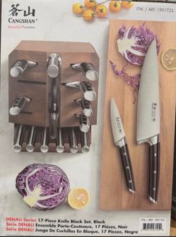 Cangshan Denali 17-piece Knife Block Set - Black