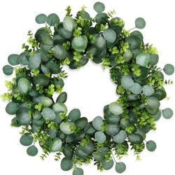 24Inch Eucalyptus Wreath for Front Door