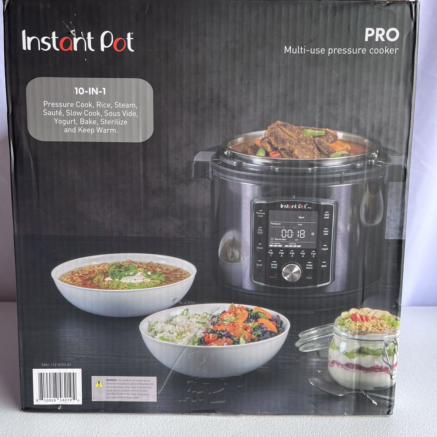 Instant Pot Pro 10-in-1 Pressure Cooker 6 Quarter Black #1102 for Sale in  Murfreesboro, TN - OfferUp