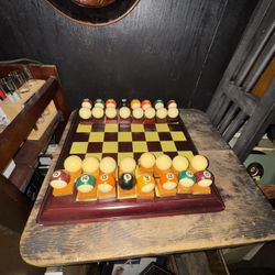 Pool/ Billards Chess Set