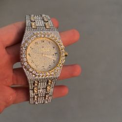 gold ap royal oak buss down watch