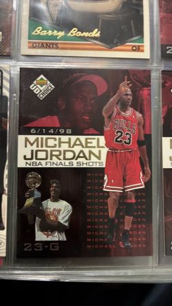 Michael Jordan Upper Deck Choice NBA Finals Shots Card