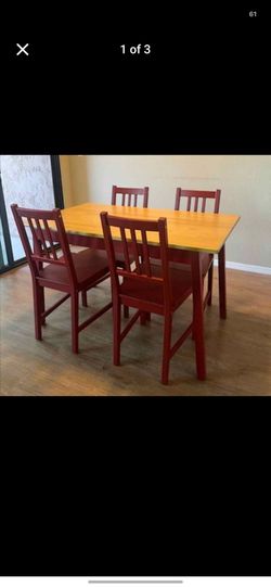 Dining table with 4 chairs