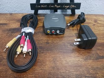 RCA CRF907 A/V Modulator Power Adapter Composite to Coax Converter TV Video