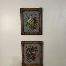 Set Of 2 Flowers Frames 