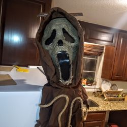 Ghostface SCARECROW Official Fun World Scream Mask Burlap Halloween Masks