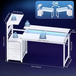 White Gaming Desk