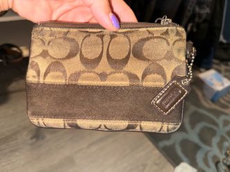 Coach wristlet/card/coin purse