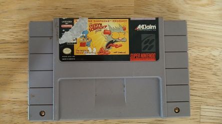 The Itchy & Scratchy Show Game (The Simpsons) Super Nintendo SNES
