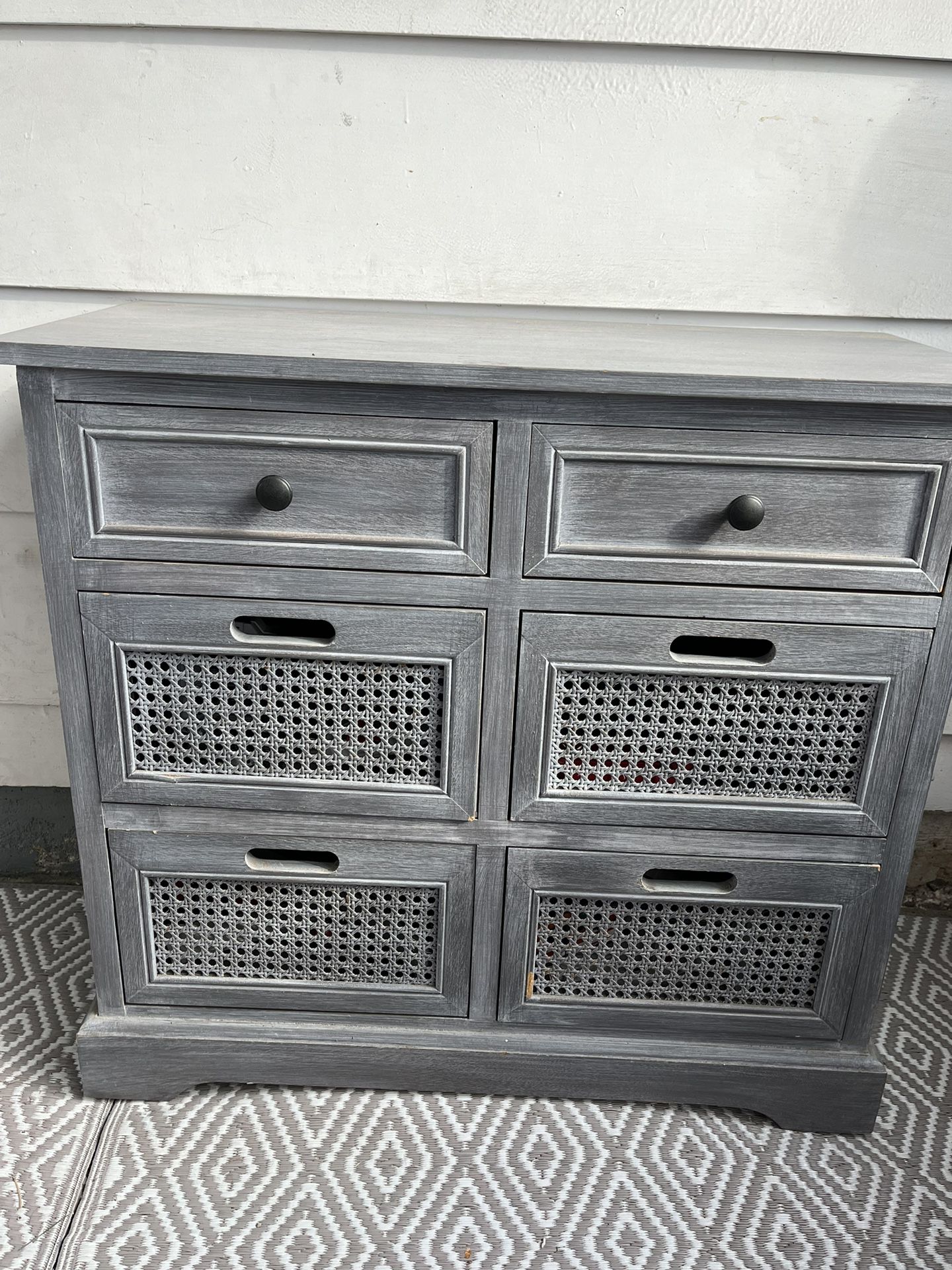 Blue grey Wood Dresser 