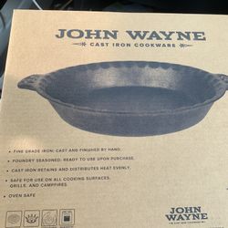 John Wayne Cast Iron Pie / Cornbread Pan