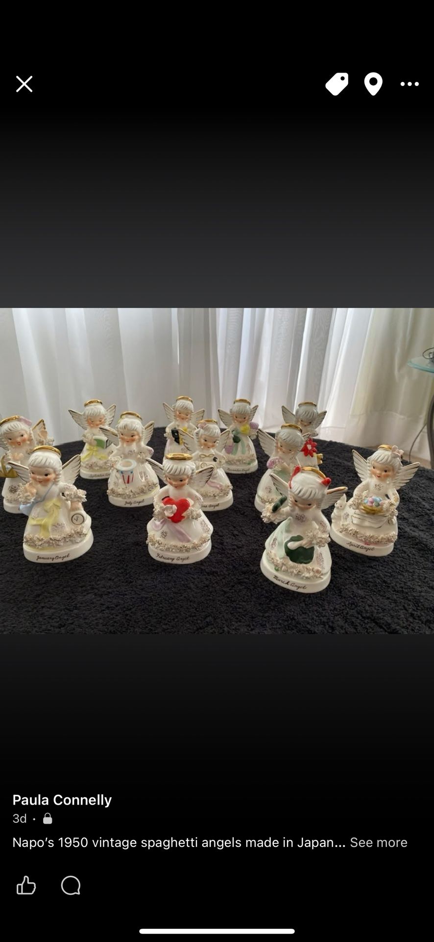 Vintage Spagetti Angels By Napos 1950