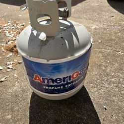 Empty used propane tank