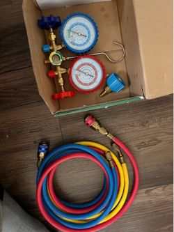 🔧 Brass Manifold Gauge Set HVAC / AC 🔧