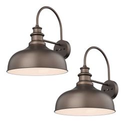 New In Box! Bestshared (2 Pack) Dusk To Dawn 16” Outdoor Wall Sconces $65 (#988)