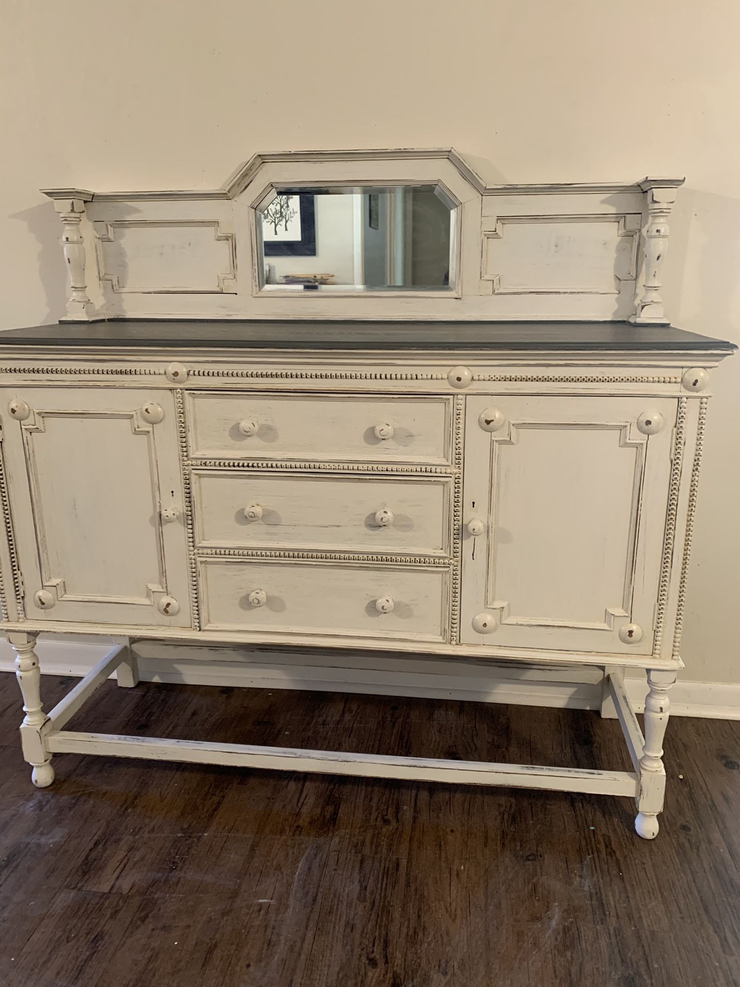 Refinished antique farmhouse buffet