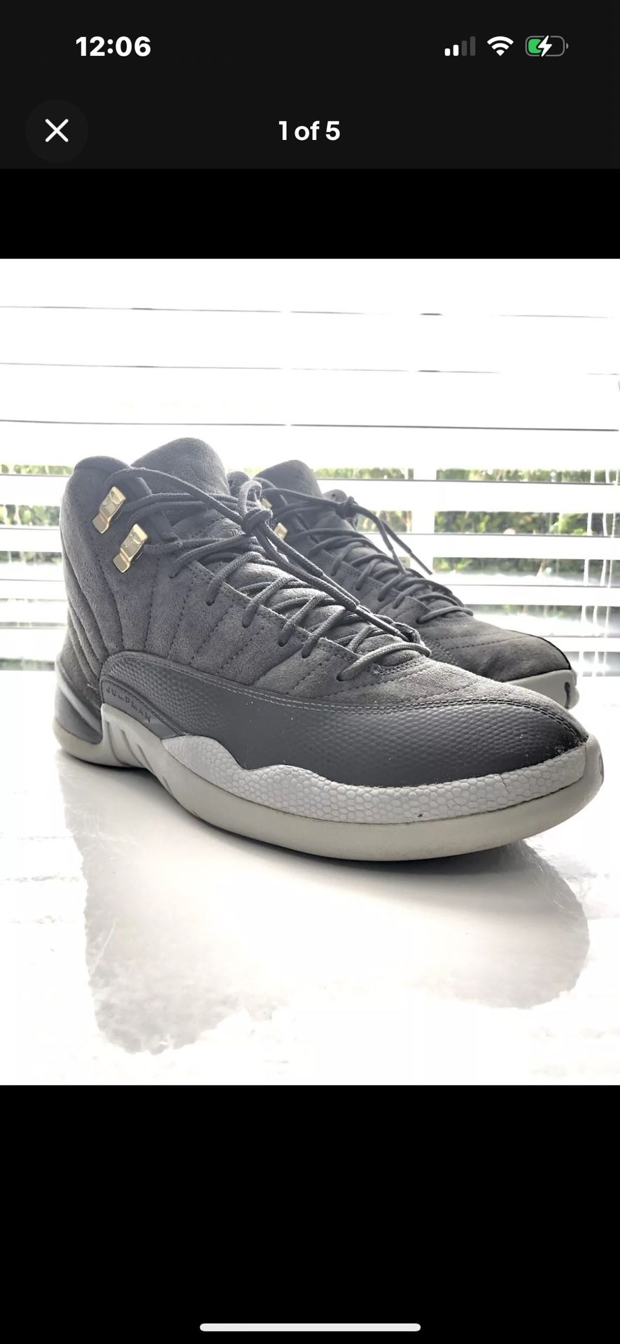 Size 10 - Jordan 12 Retro Dark Grey 2017