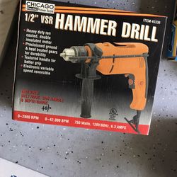 1/2” VSR Heavy Duty Hammer Drill - New 