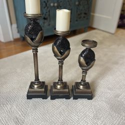 Gorgeous mosaic candle holders