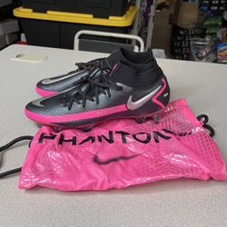 Nike Phantom GT Elite Cleats Mens Size 9 DF FG Soccer Cleats Blk Pink